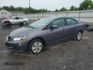 2014 Honda Civic LX z VIN 2HGFB2F52EH539209, wystawiony jako Copart lot #60220905 z przebiegiem 102 006 mil mil oraz Szkoda całkowita • Salvage title. Historia ofert i sprzedaży dostępna na DreamBid. Obrazek 1.