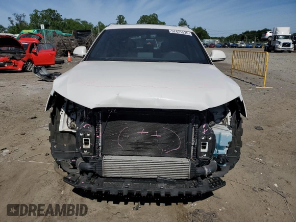 2018 Audi Q3 Premium with VIN WA1ECCFS2JR024976, listed as a Copart auction lot 57471535 with 47,711 mi miles and Salvage title. Bid and sale history available at DreamBid. Image 5.