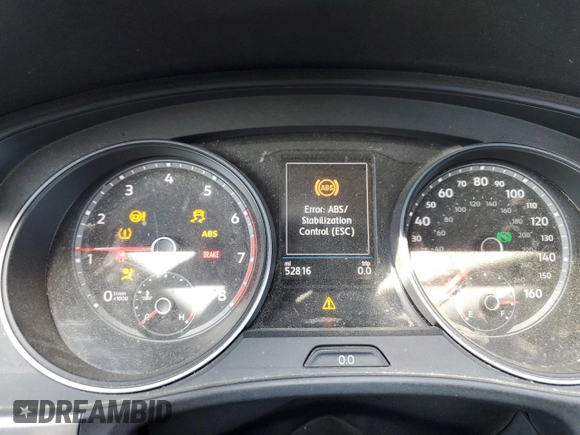 2019 Volkswagen Atlas SE with VIN 1V2WR2CA8KC509852, listed as a Copart auction lot 52941235 with 52,816 mi miles and Salvage title. Bid and sale history available at DreamBid. Image 9.