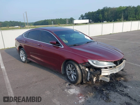 2015 Chrysler 200 C with VIN 1C3CCCCB6FN571544, listed as a IAAI auction lot 39932825 with 144,399 mi miles and . Bid and sale history available at DreamBid. Image 1.