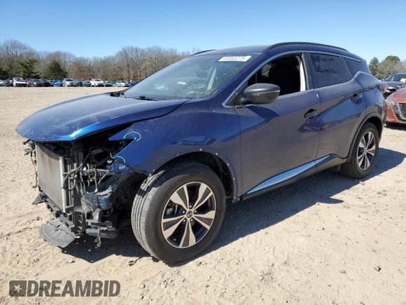 2021 Nissan Murano SV with VIN 5N1AZ2BS1MC107269, listed as a Copart auction lot 46863225 with 83,939 mi miles and Clean Title. Bid and sale history available at DreamBid. Image 1.