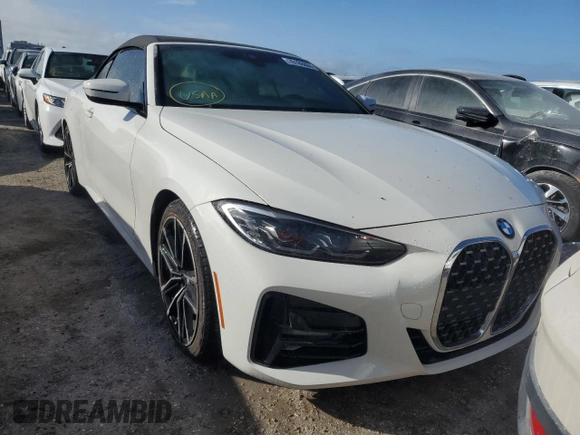 2022 BMW 4 Series 430i with VIN WBA23AT02NCJ38076, listed as a Copart auction lot 76186884 with 21,106 mi miles and Non repairable. Bid and sale history available at DreamBid. Image 5.