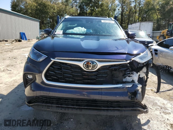 2023 Toyota Highlander L with VIN 5TDKDRBH1PS047307, listed as a Copart auction lot 48477805 with 28,221 mi miles and Salvage title. Bid and sale history available at DreamBid. Image 5.