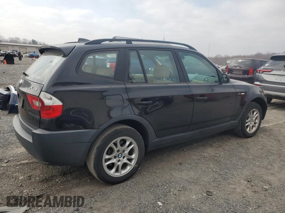 2004 BMW X3 2.5i with VIN WBXPA73434WB29992, listed as a Copart auction lot 48790005 with 175,855 mi miles and Salvage Title. Bid and sale history available at carsss.com. Image 3.
