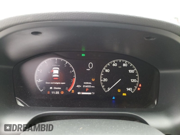 2024 Honda HR-V LX with VIN 3CZRZ2H39RM717587, listed as a Copart auction lot 57510125 with 16,033 mi miles and Salvage title. Bid and sale history available at DreamBid. Image 9.