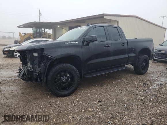 2021 Chevrolet Silverado 1500 Custom with VIN 1GCRWBEK6MZ254003, listed as a Copart auction lot 42104045 with 52,684 mi miles and Salvage Title. Bid and sale history available at DreamBid. Image 1.