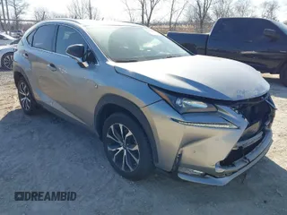 2017 Lexus NX with VIN JTJBARBZ9H2120463, listed as a IAAI auction lot 41762621 with 175,217 mi miles. Bid and sale history available at carsss.com. Image 1.
