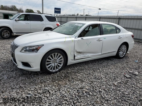 2014 Lexus LS 460 L with VIN JTHDL5EF4E5006895, listed as a Copart auction lot 41365124 with 116,785 mi miles and Salvage title. Bid and sale history available at DreamBid. Image 1.