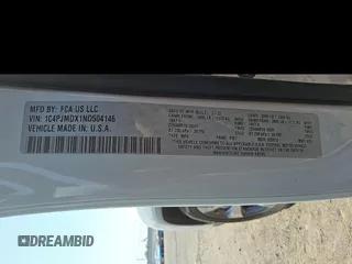 2022 Jeep Cherokee Limited with VIN 1C4PJMDX1ND504146, listed as a Copart auction lot 62564095 with 34,155 mi miles and Clean title. Bid and sale history available at DreamBid. Image 13.