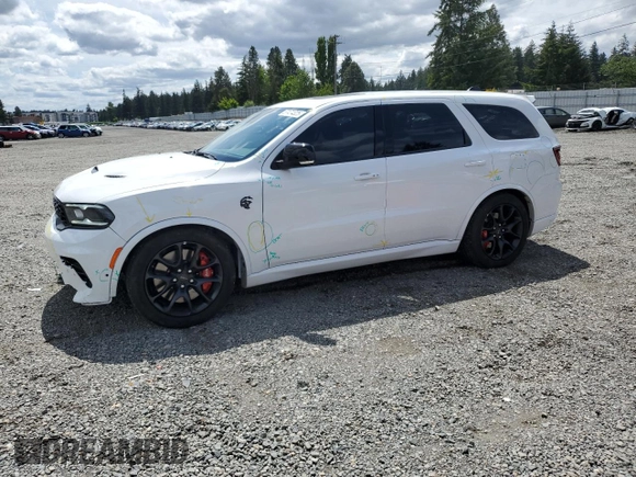 2024 Dodge Durango SRT Hellcat Premium with VIN 1C4SDJH98RC228524, listed as a Copart auction lot 57474325 with 5,528 mi miles and Salvage title. Bid and sale history available at DreamBid. Image 1.