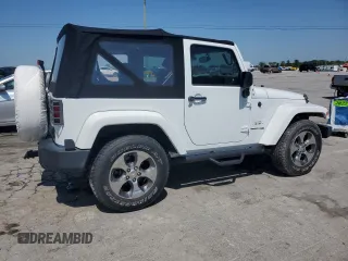 2018 Jeep Wrangler Sahara z VIN 1C4AJWBG5JL811081, wystawiony jako Copart lot #54382845 z przebiegiem 21 489 mil mil oraz Szkoda całkowita • Salvage title. Historia ofert i sprzedaży dostępna na DreamBid. Obrazek 3.