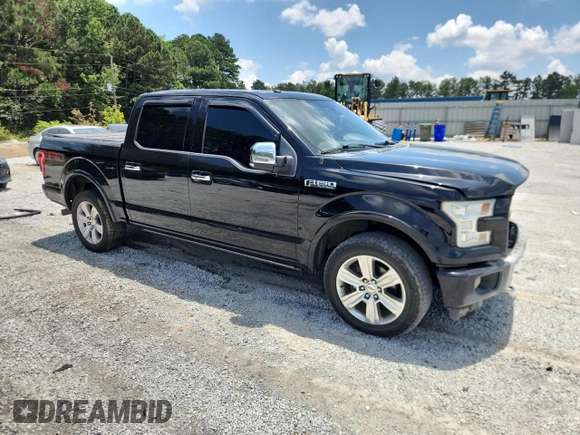 2016 Ford F-150 XLT with VIN 1FTEW1EF9GFB49621, listed as a Copart auction lot 61810865 with 258,610 mi miles and Salvage title. Bid and sale history available at DreamBid. Image 4.