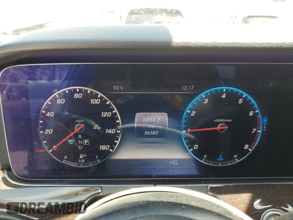 2019 Mercedes-Benz E 300 with VIN WDDZF4JB6KA526567, listed as a Copart auction lot 54057835 with 86,585 mi miles and Salvage Title. Bid and sale history available at DreamBid. Image 9.
