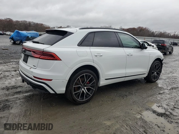 2021 Audi Q8 Prestige with VIN WA1FVAF16MD032462, listed as a Copart auction lot 81675224 with 38,472 mi miles and Salvage title. Bid and sale history available at DreamBid. Image 3.