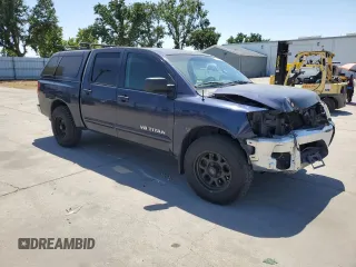 2012 Nissan Titan SV with VIN 1N6AA0ED3CN331091, listed as a Copart auction lot 57805625 with 106,693 mi miles and Salvage title. Bid and sale history available at DreamBid. Image 4.