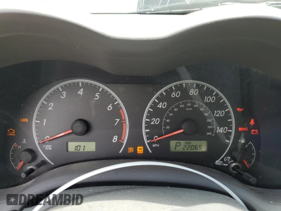 2010 Toyota Corolla with VIN 2T1BU4EE4AC237588, listed as a Copart auction lot 61828745 with 220,651 mi miles and Clean title. Bid and sale history available at DreamBid. Image 9.