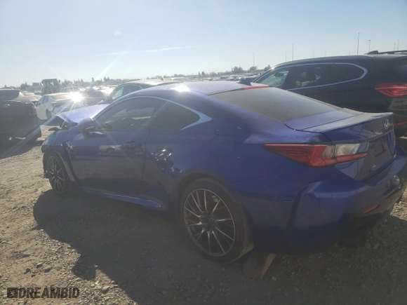 2015 Lexus RC F with VIN JTHHP5BCXF5001122, listed as a Copart auction lot 77257824 with 99,948 mi miles and Salvage Title. Bid and sale history available at carsss.com. Image 2.