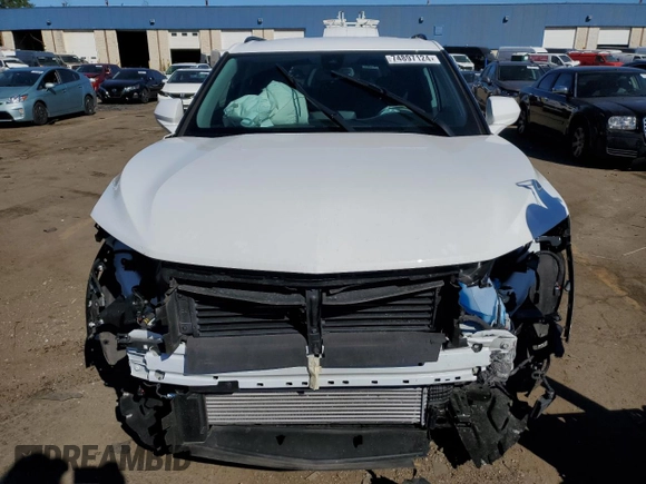 2024 Chevrolet Blazer LT with VIN 3GNKBHR43RS172382, listed as a Copart auction lot 74897124 with 5,348 mi miles and Salvage title. Bid and sale history available at DreamBid. Image 5.