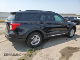 2022 Ford Explorer XLT with VIN 1FMSK8DH7NGC20702, listed as a Copart auction lot 60247555 with 15,278 mi miles and Salvage title. Bid and sale history available at DreamBid. Image 3.