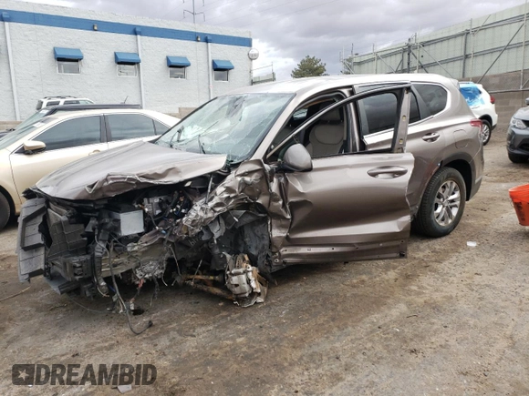 2019 Hyundai Santa Fe SE with VIN 5NMS23AD8KH010316, listed as a Copart auction lot 51163115 with 73,302 mi miles and Salvage Title. Bid and sale history available at carsss.com. Image 1.