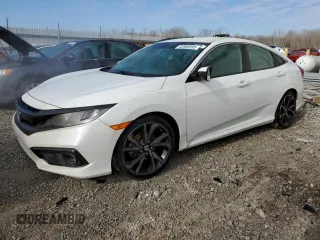 2019 Honda Civic Sport with VIN 19XFC2F88KE002227, listed as a Copart auction lot 45896995 with Not provided miles and Salvage title. Bid and sale history available at DreamBid. Image 1.