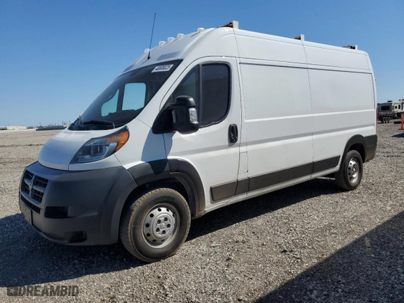 2019 Ram ProMaster Cargo Van with VIN 3C6TRVDG3KE563133, listed as a Copart auction lot 48808025 with 87,849 mi miles and Salvage Title. Bid and sale history available at carsss.com. Image 1.