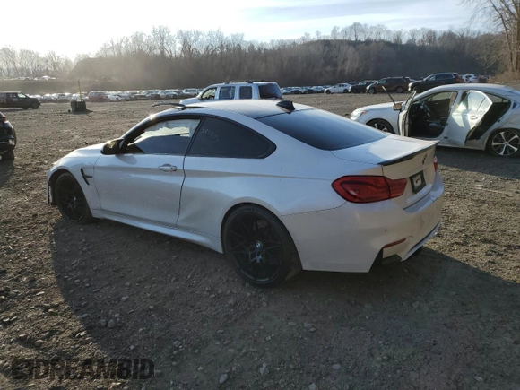 2018 BMW M4 with VIN WBS4Y9C57JAA92303, listed as a Copart auction lot 38811093 with 0 mi miles. Bid and sale history available at carsss.com. Image 2.