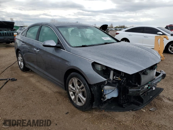 2018 Hyundai Sonata SEL with VIN 5NPE34AF3JH632650, listed as a Copart auction lot 54049745 with 96,756 mi miles and Salvage Title. Bid and sale history available at DreamBid. Image 4.