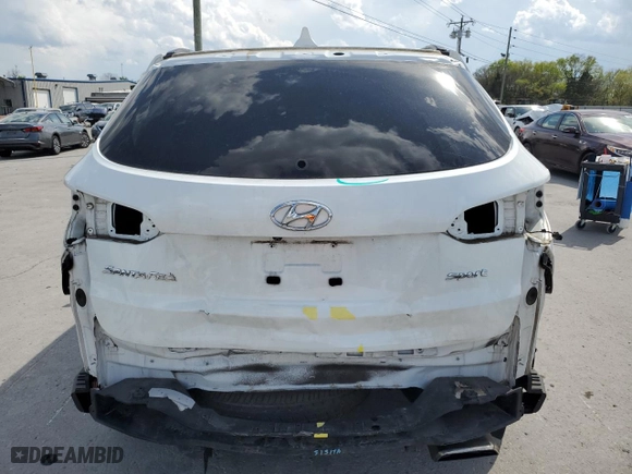 2017 Hyundai Santa Fe Sport 2.4L with VIN 5NMZU3LB9HH011861, listed as a Copart auction lot 52316105 with 85,301 mi miles and Salvage Title. Bid and sale history available at carsss.com. Image 6.