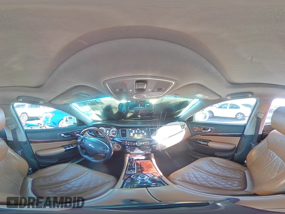 2017 Kia K900 Luxury with VIN KNALW4D40H6036115, listed as a Copart auction lot 46630905 with 85,964 mi miles and Salvage title. Bid and sale history available at DreamBid. Image 13.