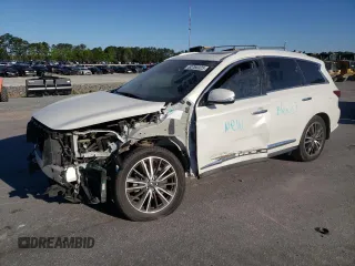 2020 Infiniti QX60 Signature Edition с VIN 5N1DL0MM9LC544470, выставлен на аукционе Copart как лот 52765325 с пробегом 52 222 миль миль и Списание • Salvage title. История ставок и продаж доступна на DreamBid. Изображение 1.
