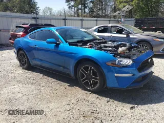 2019 Ford Mustang EcoBoost with VIN 1FA6P8TH7K5135266, listed as a Copart auction lot 49421375 with 80,591 mi miles and Clean Title. Bid and sale history available at carsss.com. Image 4.