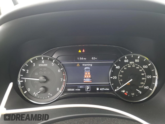 2021 Infiniti QX80 Luxe with VIN JN8AZ2AE3M9267803, listed as a Copart auction lot 55650725 with 55,544 mi miles and Salvage Title. Bid and sale history available at DreamBid. Image 9.