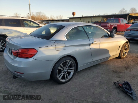 2015 BMW 4 Series 435i with VIN WBA3T3C59FP738700, listed as a Copart auction lot 79281804 with 74,035 mi miles and Salvage Title. Bid and sale history available at carsss.com. Image 3.