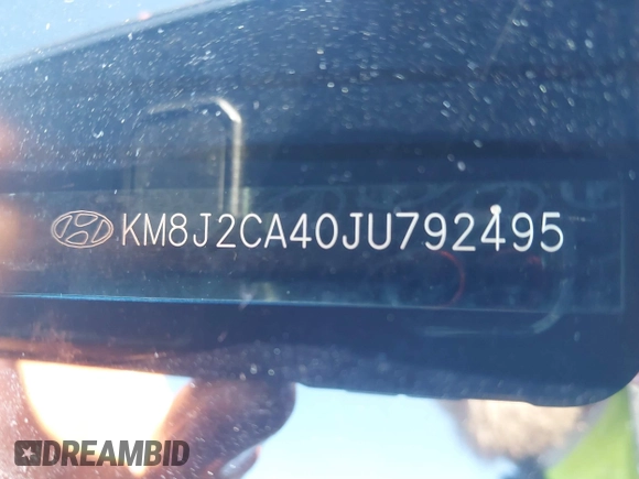 2018 Hyundai Tucson SE z VIN KM8J2CA40JU792495, wystawiony jako IAAI lot #42144647 z przebiegiem 62 769 mil mil oraz . Historia ofert i sprzedaży dostępna na DreamBid. Obrazek 9.