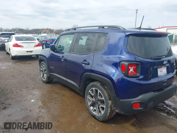 2018 Jeep Renegade Latitude with VIN ZACCJABB8JPG83883, listed as a IAAI auction lot 41940718 with 57,688 mi miles. Bid and sale history available at carsss.com. Image 3.