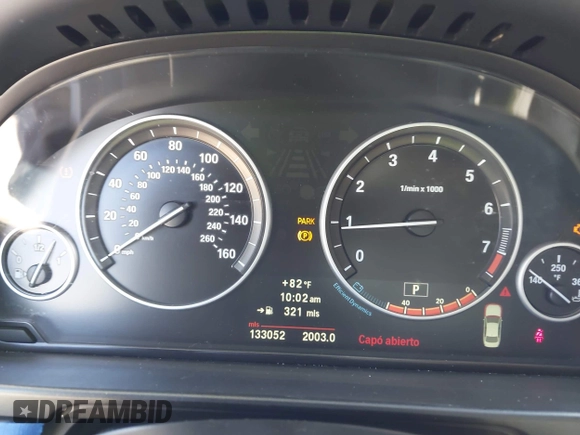 2013 BMW 5 Series 528i xDrive with VIN WBAXH5C59DDW15539, listed as a IAAI auction lot 41961479 with 133,052 mi miles. Bid and sale history available at carsss.com. Image 7.