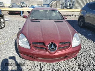 2007 Mercedes-Benz SLK-Class 3.0L with VIN WDBWK54F17F141102, listed as a Copart auction lot 46581855 with 0 mi miles and Salvage Title. Bid and sale history available at carsss.com. Image 5.