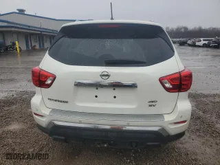 2017 Nissan Pathfinder S with VIN 5N1DR2MM8HC610475, listed as a Copart auction lot 52548495 with 66,766 mi miles and Salvage Title. Bid and sale history available at carsss.com. Image 6.