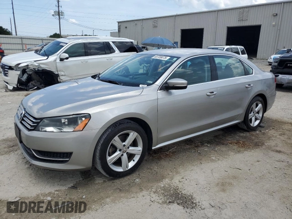 2013 Volkswagen Passat SE with VIN 1VWBH7A33DC069849, listed as a Copart auction lot 60709075 with 217,320 mi miles and Salvage title. Bid and sale history available at DreamBid. Image 1.