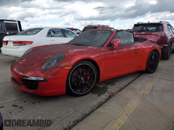 2014 Porsche 911 Carrera S with VIN WP0CB2A9XES154288, listed as a Copart auction lot 74562834 with 0 mi miles and Non Repairable. Bid and sale history available at carsss.com. Image 1.
