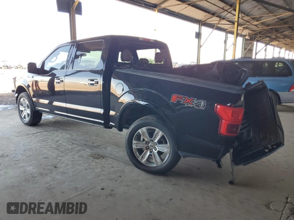 2019 Ford F-150 XL with VIN 1FTEW1E45KFD01319, listed as a Copart auction lot 56991875 with 90,871 mi miles and Salvage title. Bid and sale history available at DreamBid. Image 2.