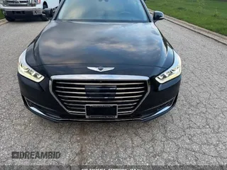 2019 Genesis G90 Ultimate with VIN KMHG54JH9KU053279, listed as a IAAI auction lot 42232463 with 4,271 mi miles and . Bid and sale history available at carsss.com. Image 16.