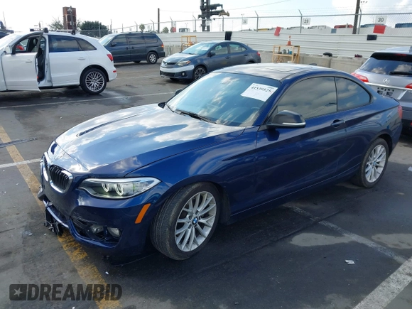 2016 BMW 2 Series 228i with VIN WBA1F9C55GV545295, listed as a IAAI auction lot 41539525 with 147,604 mi miles. Bid and sale history available at carsss.com. Image 18.