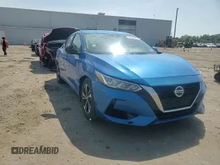 2021 Nissan Sentra SV with VIN 3N1AB8CV7MY287775, listed as a Copart auction lot 55027945 with 87,609 mi miles and Salvage title. Bid and sale history available at DreamBid. Image 13.