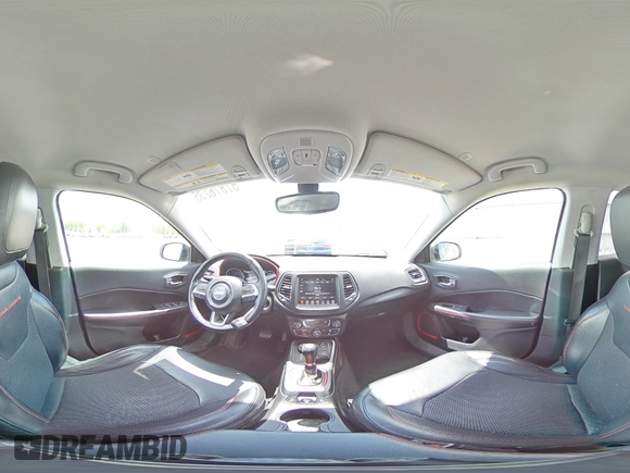 2020 Jeep Compass Trailhawk with VIN 3C4NJDDB1LT189240, listed as a Copart auction lot 57876235 with 70,309 mi miles and Salvage title. Bid and sale history available at DreamBid. Image 16.