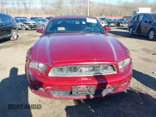 2014 Ford Mustang V6 with VIN 1ZVBP8EMXE5228061, listed as a IAAI auction lot 41603552 with 118,011 mi miles. Bid and sale history available at carsss.com. Image 12.