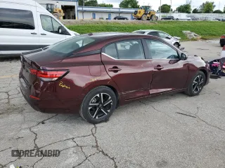 2025 Nissan Sentra SV z VIN 3N1AB8CV3SY292033, wystawiony jako Copart lot #60838915 z przebiegiem 6 247 mil mil oraz Czysty tytuł • Clean title. Historia ofert i sprzedaży dostępna na DreamBid. Obrazek 3.