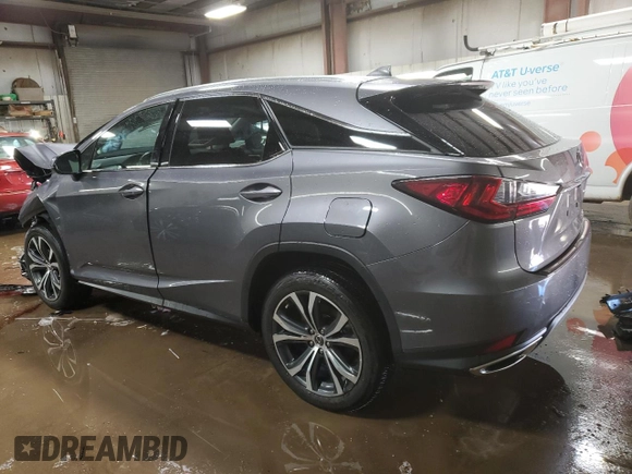 2022 Lexus RX 350 with VIN 2T2HZMDA8NC309467, listed as a Copart auction lot 49897385 with 36,795 mi miles and Salvage Title. Bid and sale history available at DreamBid. Image 2.