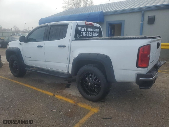 2021 Chevrolet Colorado 2WD Work Truck with VIN 1GCGSBEA4M1191184, listed as a Copart auction lot 83602904 with 39,618 mi miles and Salvage Title. Bid and sale history available at carsss.com. Image 2.